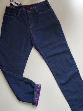 Realtree Plaid Fleece Lined Jeans size 12